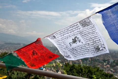 Prayer flags Foto stock