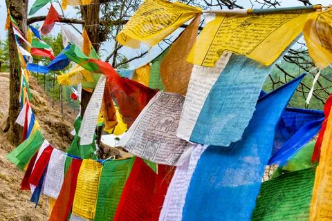 Prayer flags Stock Photos