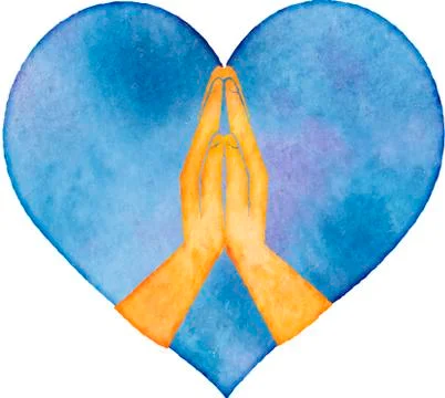 Prayer  hands Stock Illustration