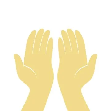 Prayer Hands Illustration Design Stock Illustration