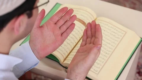 Prayer in Islam Mosque (Masjid) Stock Footage