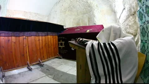 Prayer at King David's Tomb Stockbeeldmateriaal 8836917