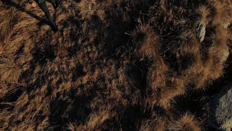 Prayer Lifting Up To Heaven Drone View Stock Footage 100333953