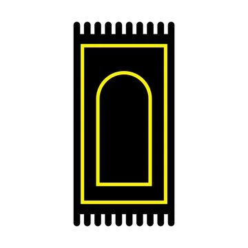Prayer mat icon Stock Illustration