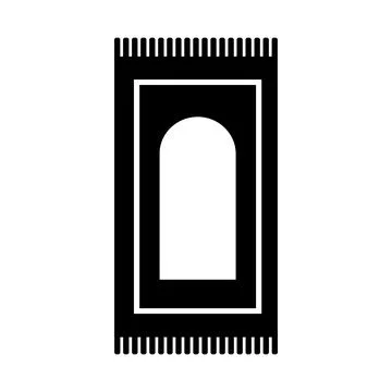Prayer mat icon Stock Illustration