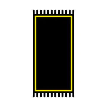 Prayer mat icon Stock Illustration