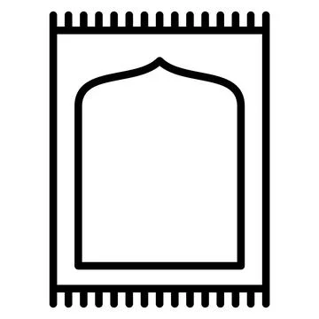 Prayer mat Stock Illustration