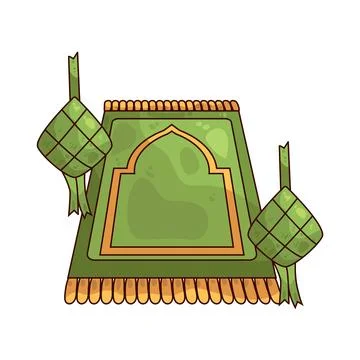 Prayer mat illustration Stock Illustration