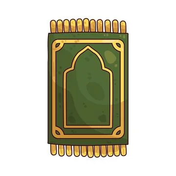 Prayer mat illustration Stock Illustration