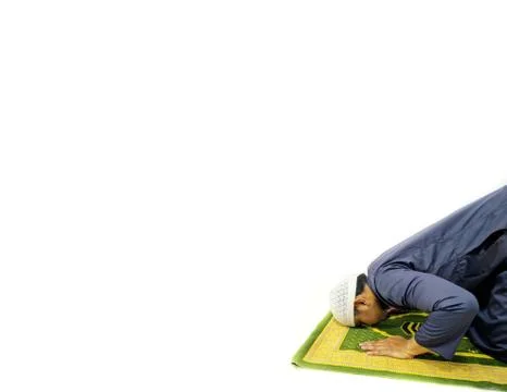 Prayer movements. Islamic background Stock Photos