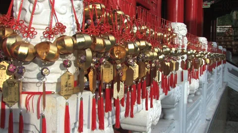 Prayer Plaques at Wen Wu Temple 動画素材 39764762