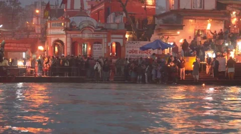 Prayer - Prayer in the river,  Stock Footage 47925559