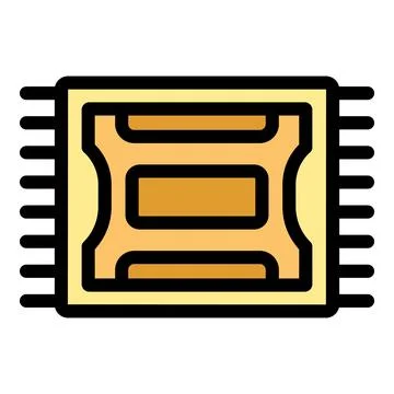 Prayer rug icon representing islamic faith and tradition Stock Illustration