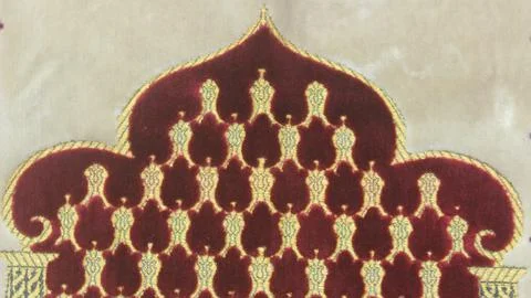 Prayer rug materials Stock Photos