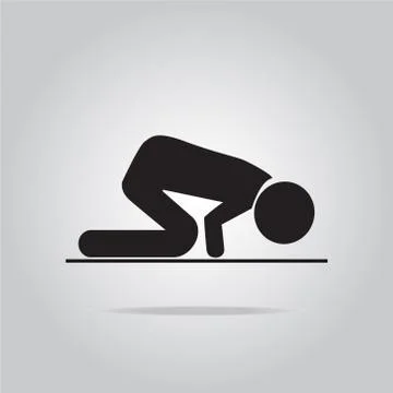 Prayer symbol illustration Stock-Illustration