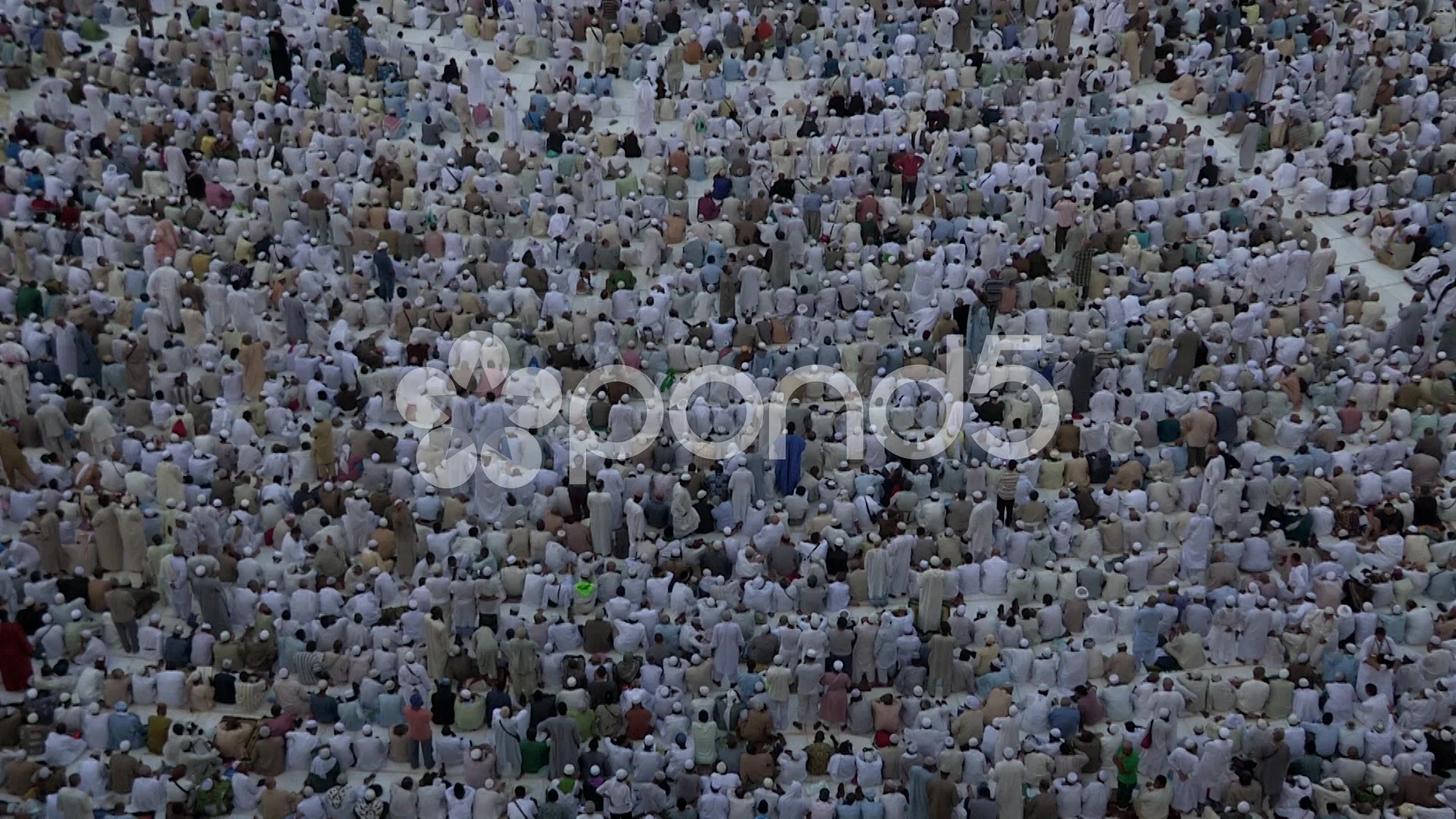 Prayer Time At At Holy Mosque Mecca Sa Stock Video Pond5