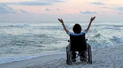 Prayer Wheelchair Beach Vidéo 25789408
