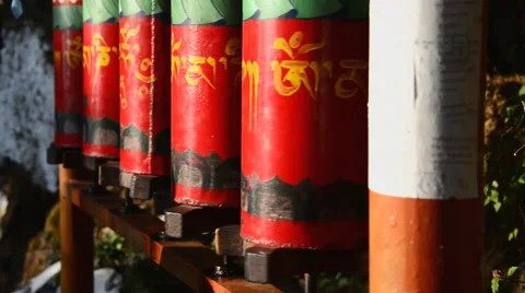 Prayer wheels Video stock 47731331