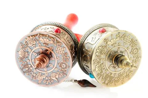 Prayer wheels Foto stock