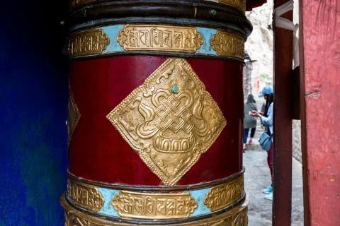 Prayer wheels Stock Photos