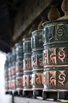 Prayer Wheels Stock Photos