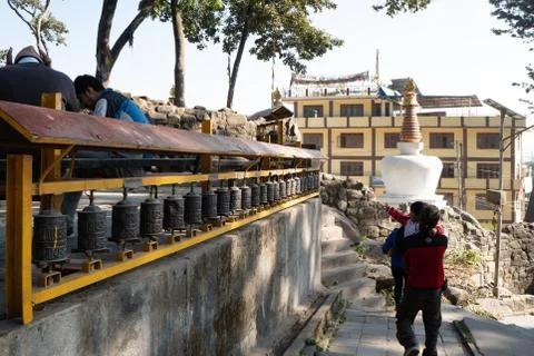 Prayer Wheels Stock Photos