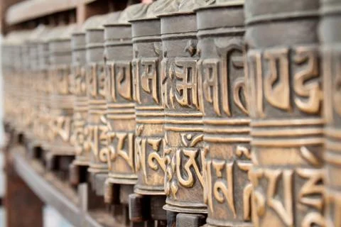Prayer Wheels Stock Photos