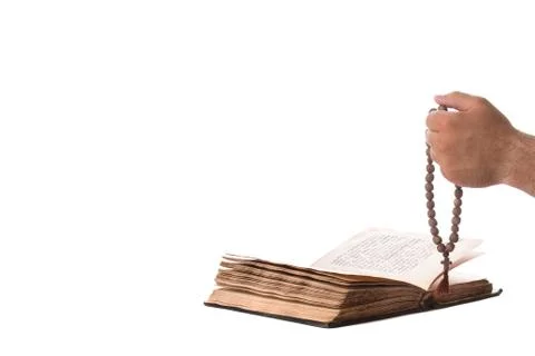 Prayer on a white background Stock Photos