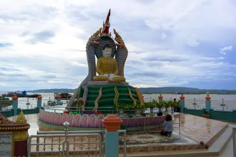 Prayers to buddha. Stock Photos