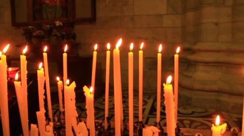 Prayers Church Candles Stockbeeldmateriaal 39699068