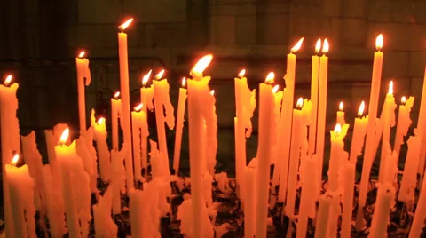 Prayers Church Candles Video stock 39717115