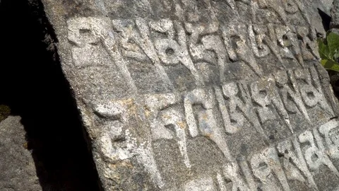 Prayers on the rocks Stock Footage 83722403