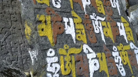 Prayers on the rocks Stock Footage 83856374