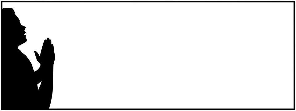 Praying boy on card Stock Illustration