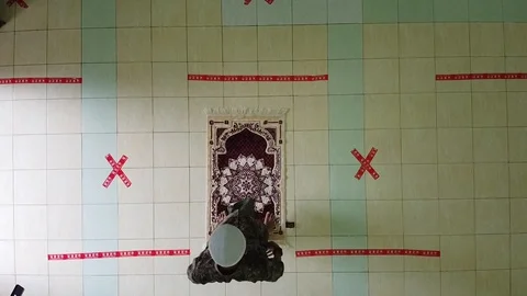 Praying in Covid-19 Stock Footage 128740647