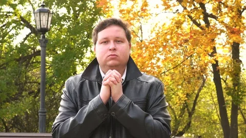Praying to God, Help me Gesture by Young Man in Problem Stock Footage 81081929