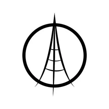 Praying hands and Eiffel Tower. Avector illustration isolated on white backgr 스톡 일러스트
