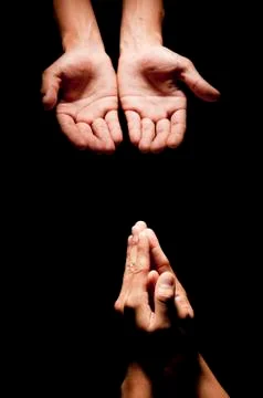 Praying Hands color Stock Photos