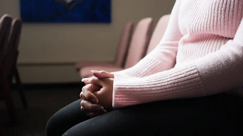 Praying Hands Stock Footage 129854424