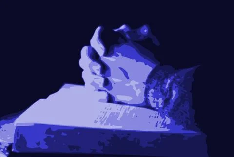 Praying Hands Illustrazione stock
