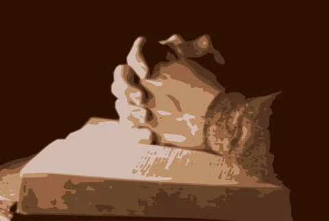 Praying Hands Illustrazione stock