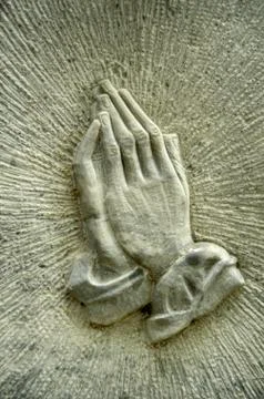 Praying hands Foto stock