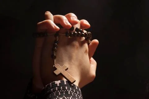 Praying hands Stock Photos
