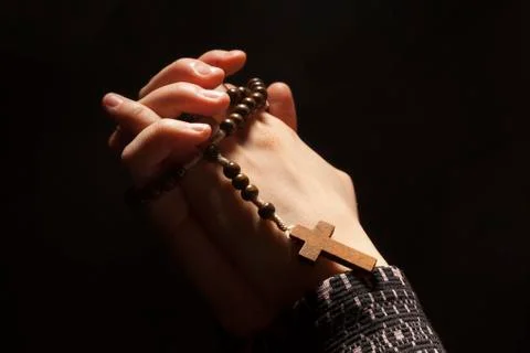 Praying hands Stock Photos