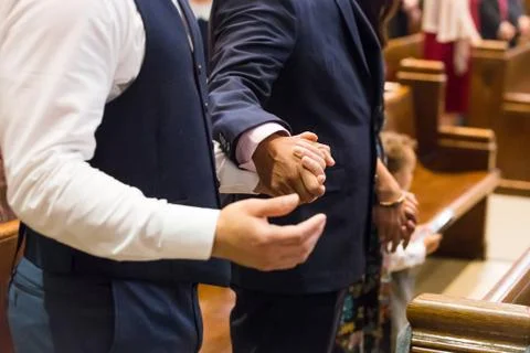 Praying hands Stock Photos