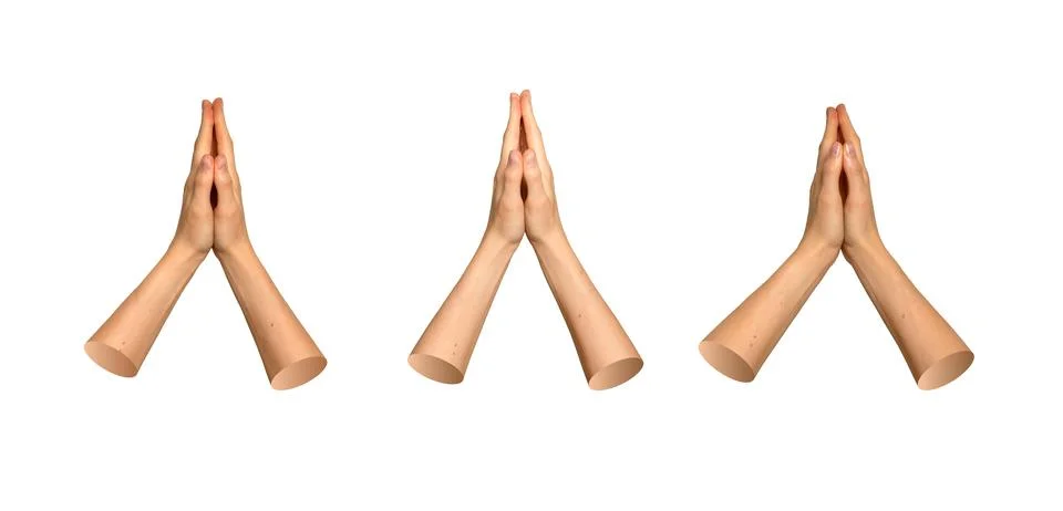 Praying hands Stock Photos