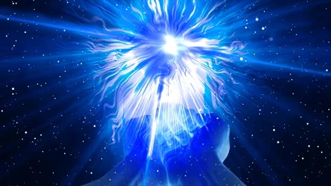 Praying hands pose with light effect Stock Footage 299254683