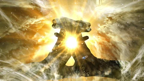 Praying Hands Silhouette on a light background Video stock 201140083