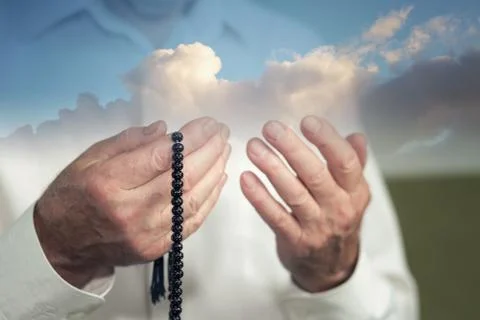 Praying for heaven 写真素材