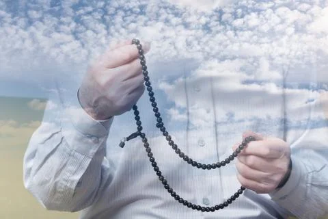 Praying for heaven 写真素材